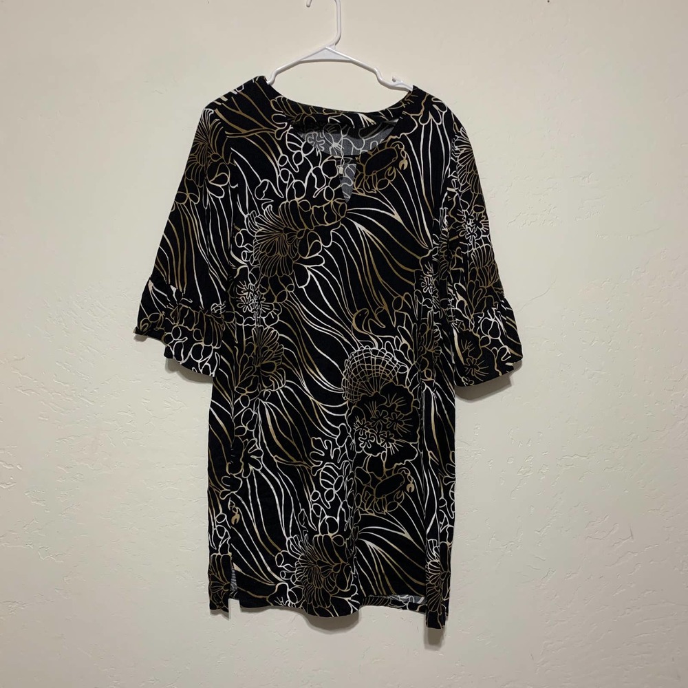 Kai size large EUC black dress vintage